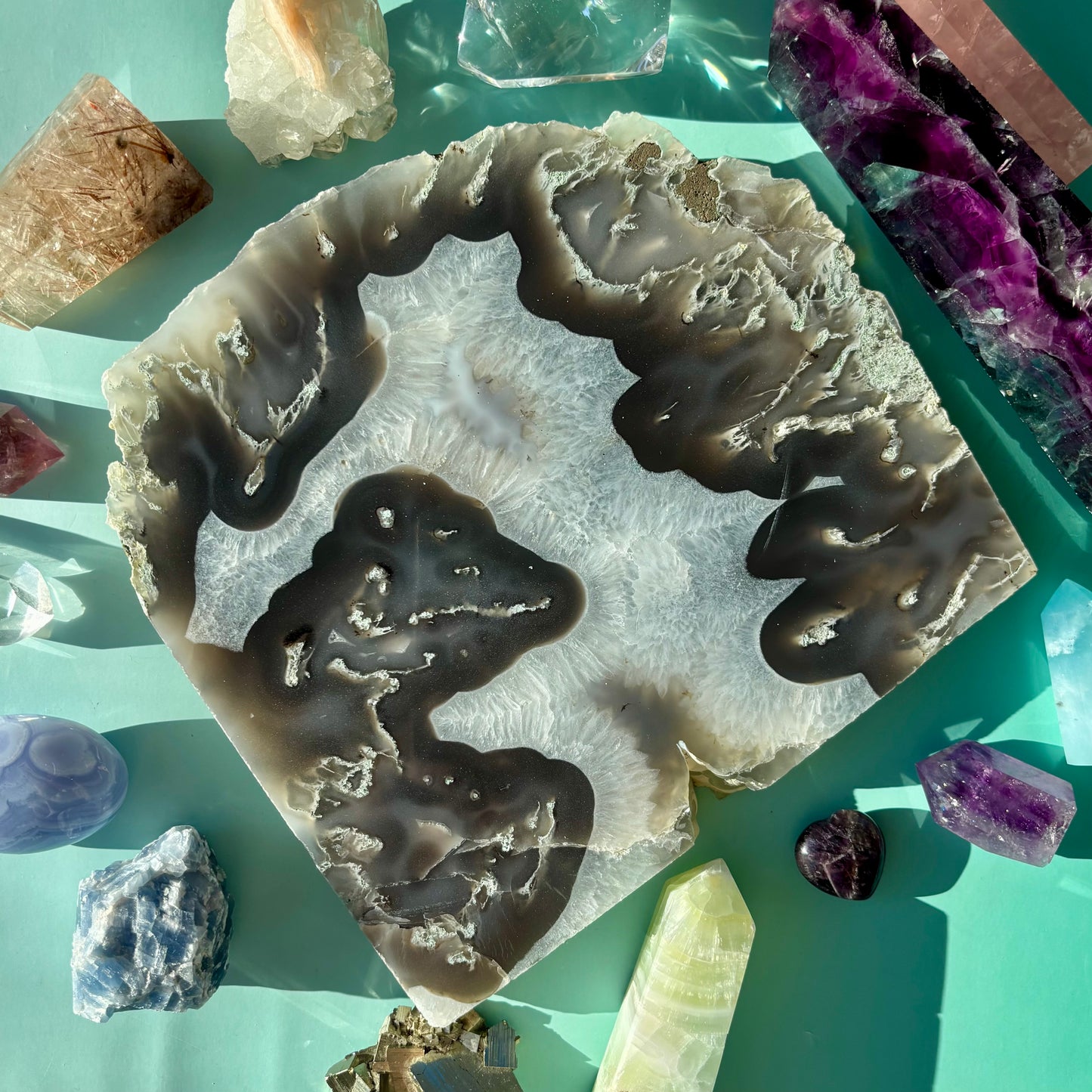 MOSS AGATE SLAB - 188