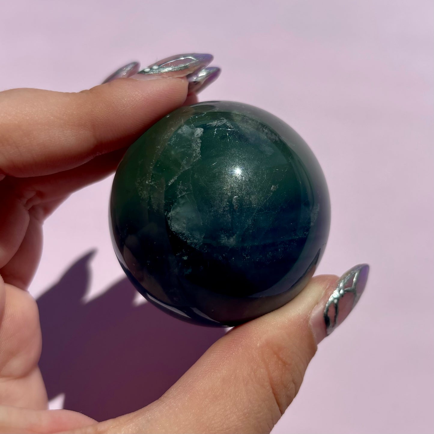 BLUE FLUORITE SPHERES