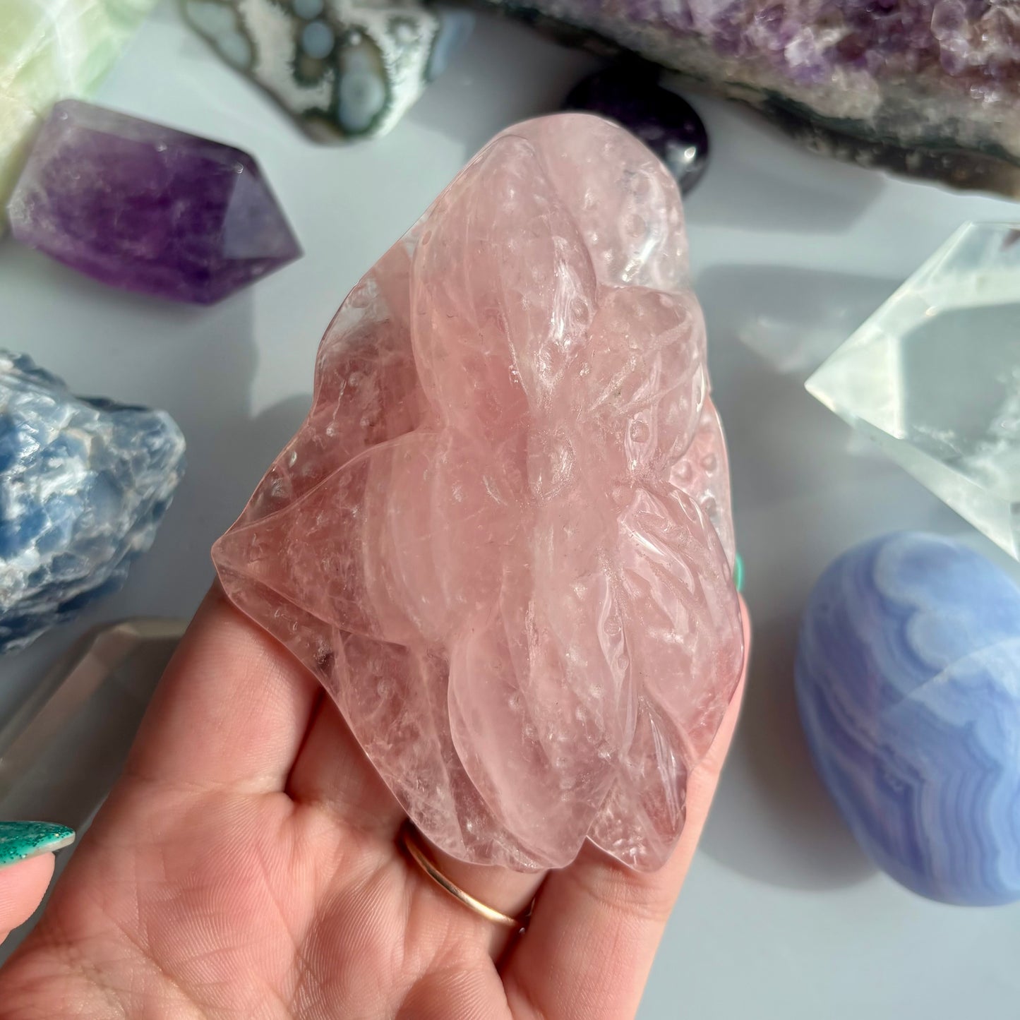 ROSE QUARTZ STARFISH - 32