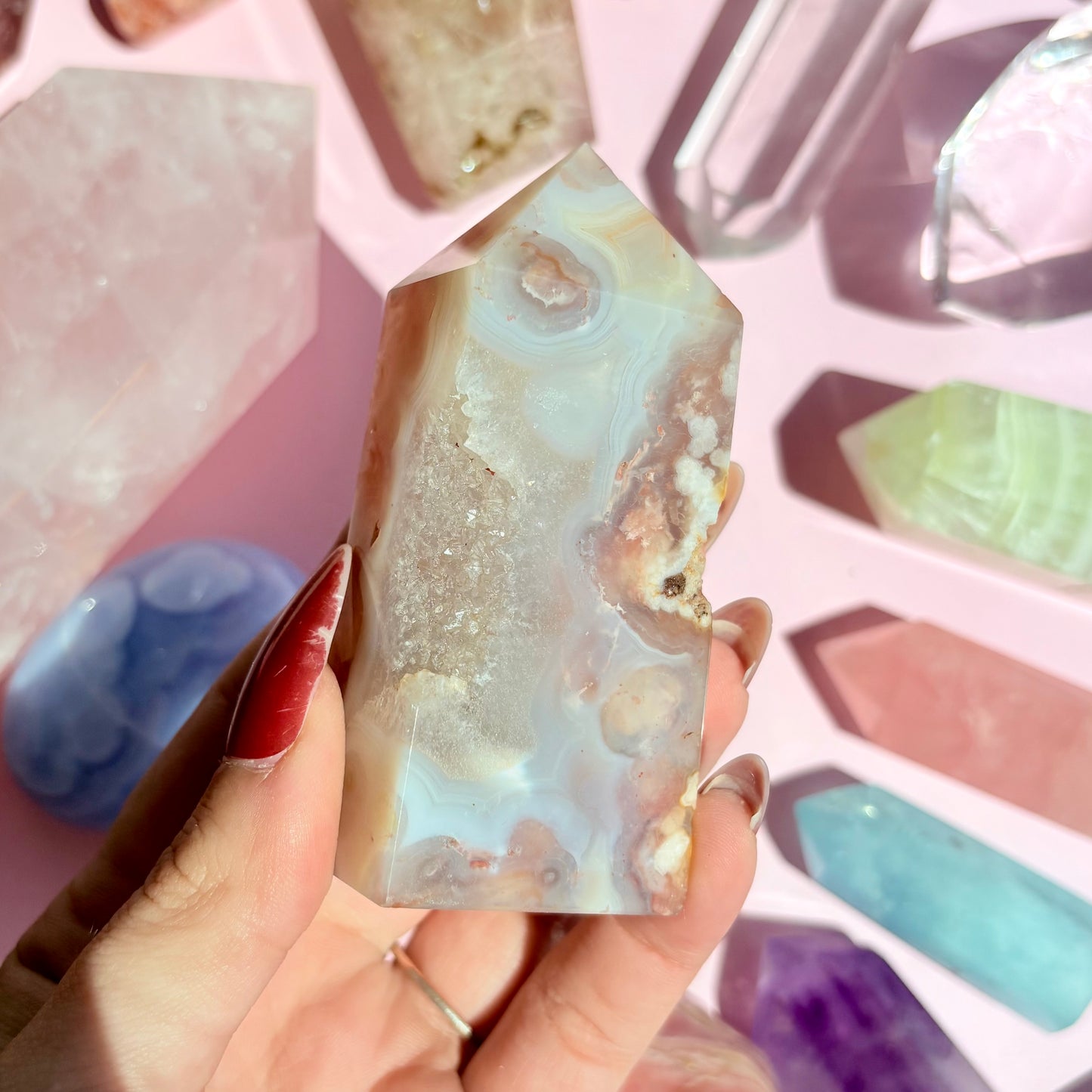 FLOWER AGATE TOWERS