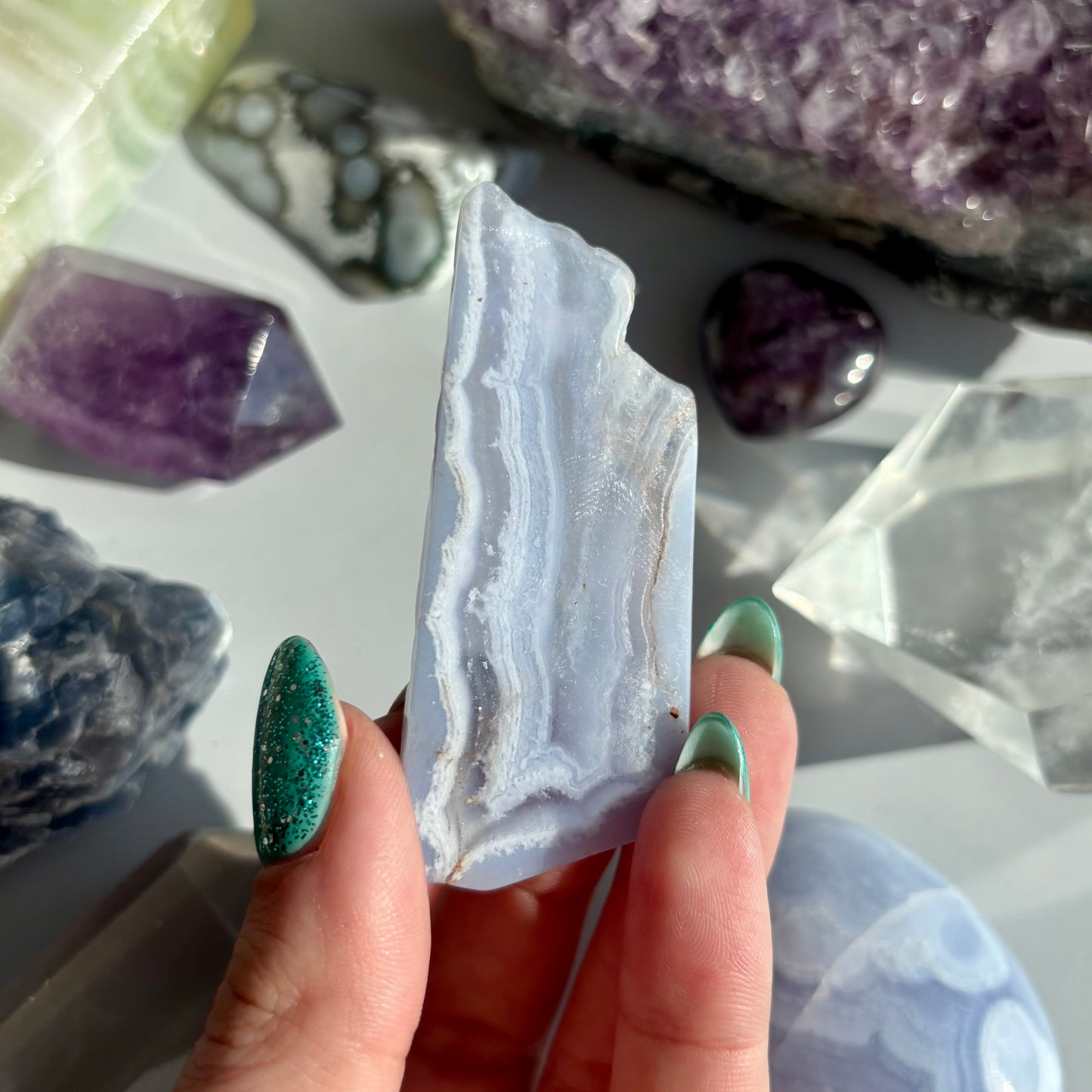 BLUE LACE AGATE FREEFORM