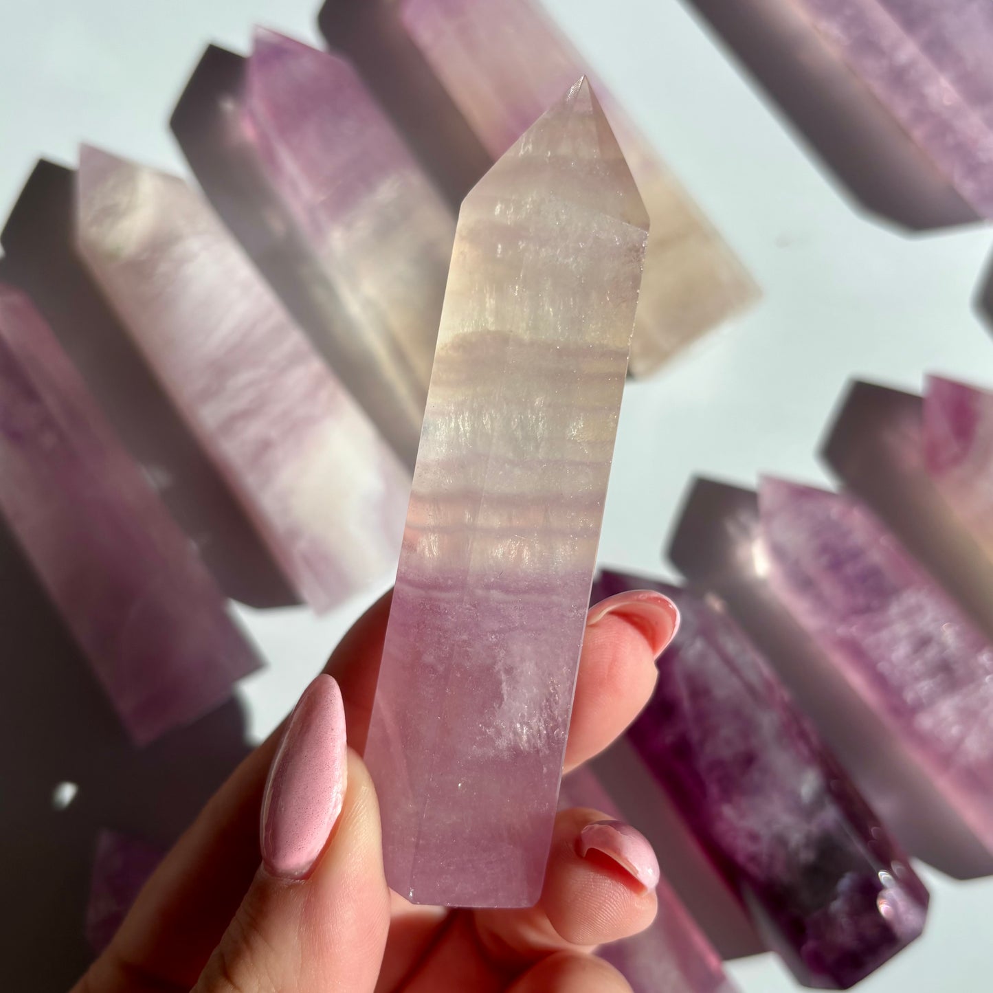PURPLE FLUORITE TOWERS