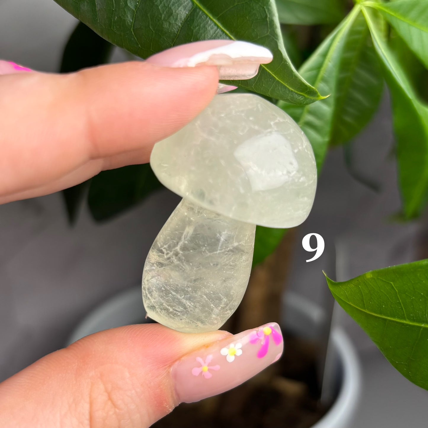 GREEN FLUORITE MUSHROOM