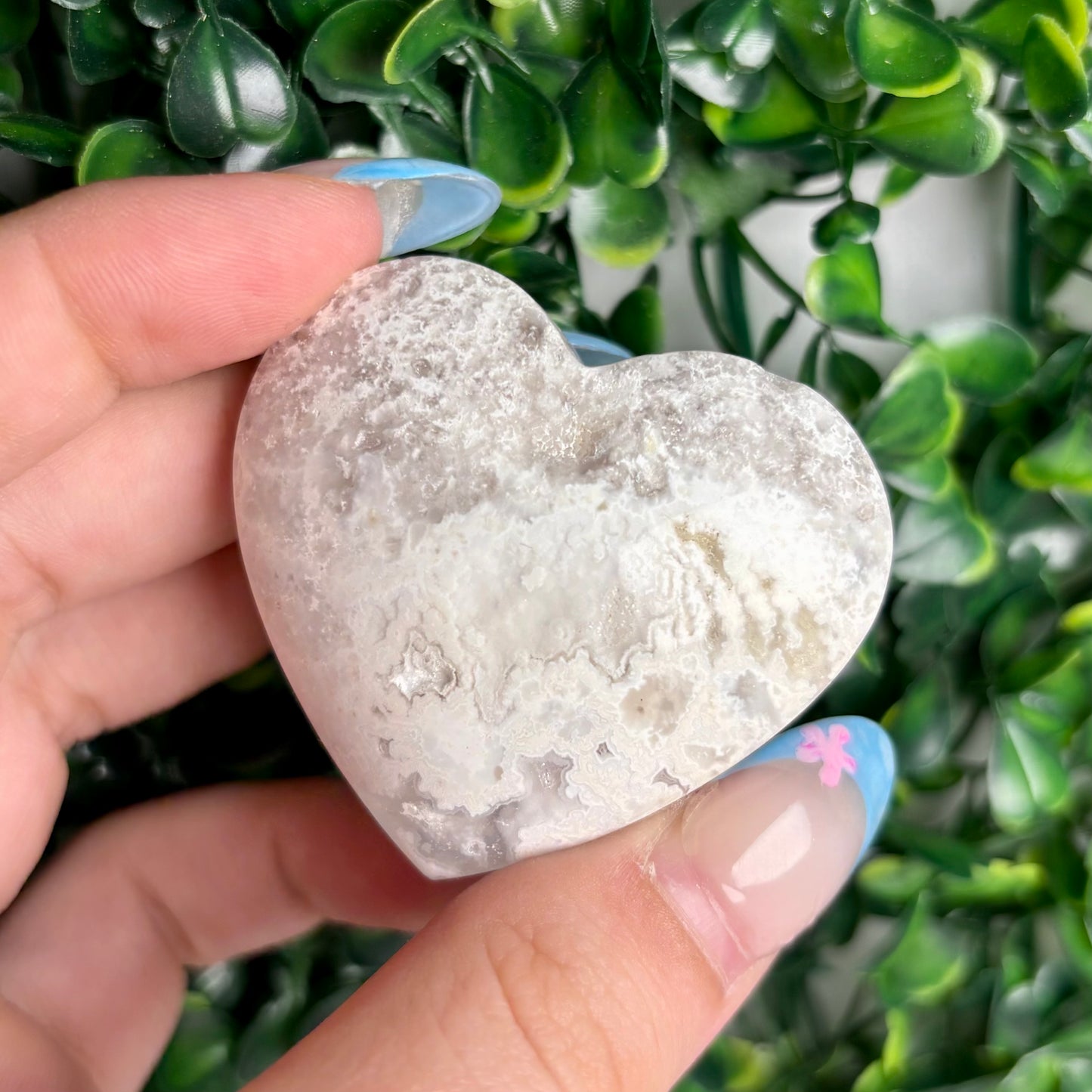 SNOW AGATE HEARTS