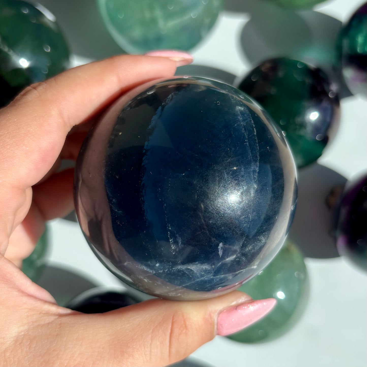 FLUORITE SPHERES