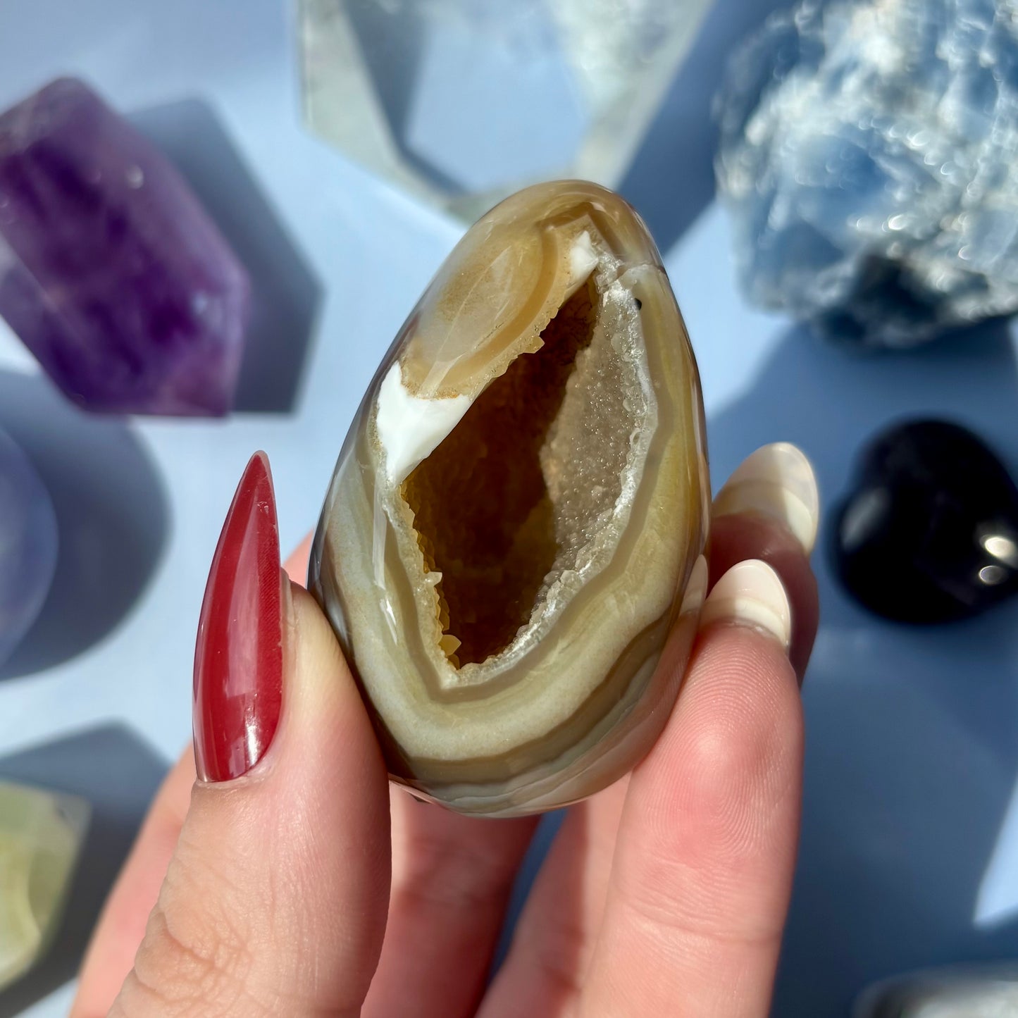 AGATE DRUZY EGGS
