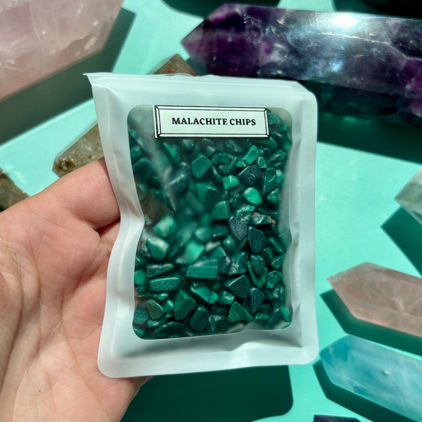 MALACHITE CHIPS - (100g)