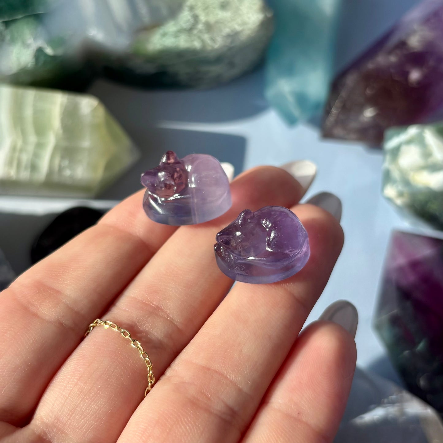 FLUORITE CAT - MINI