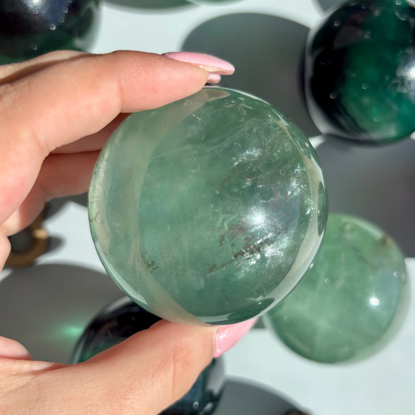 FLUORITE SPHERES