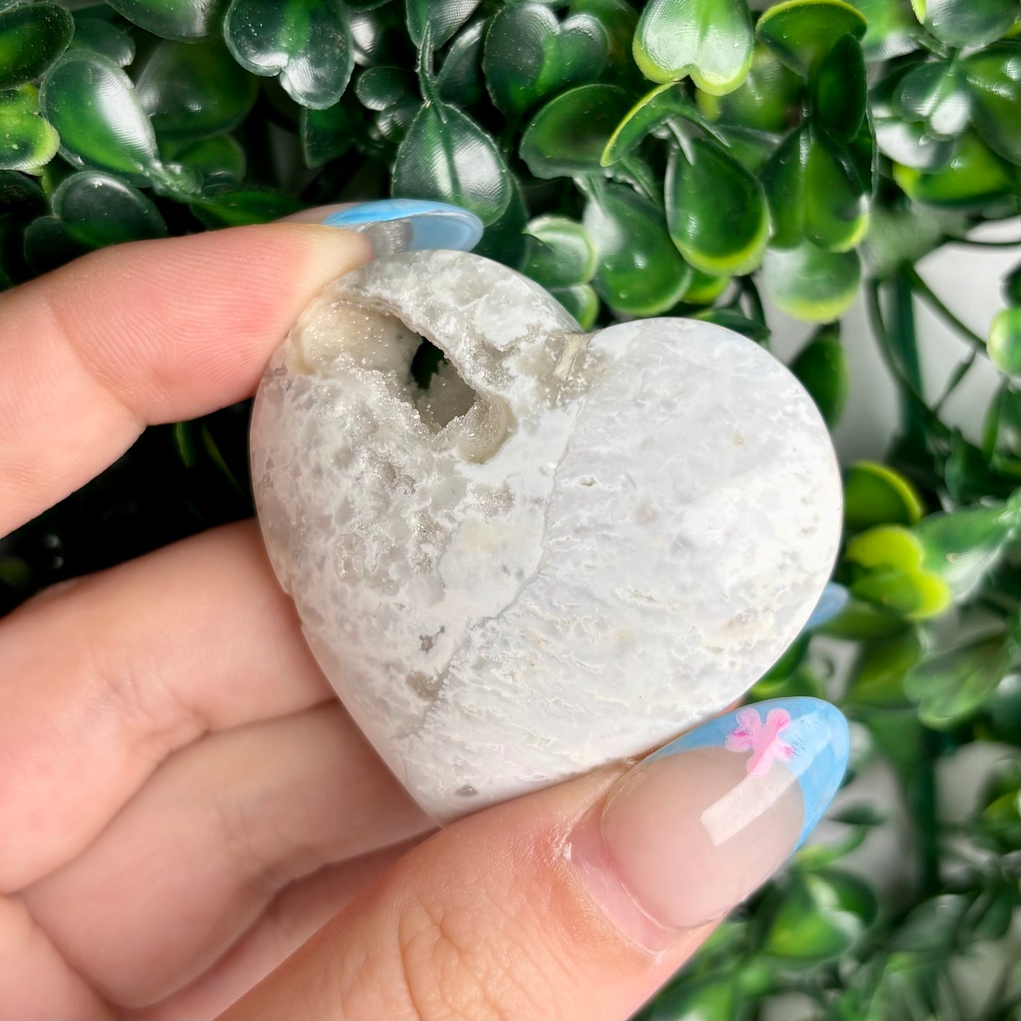 SNOW AGATE HEARTS