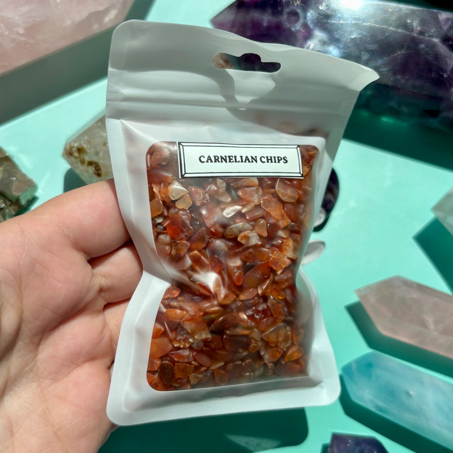 CARNELIAN CHIPS - (100g)