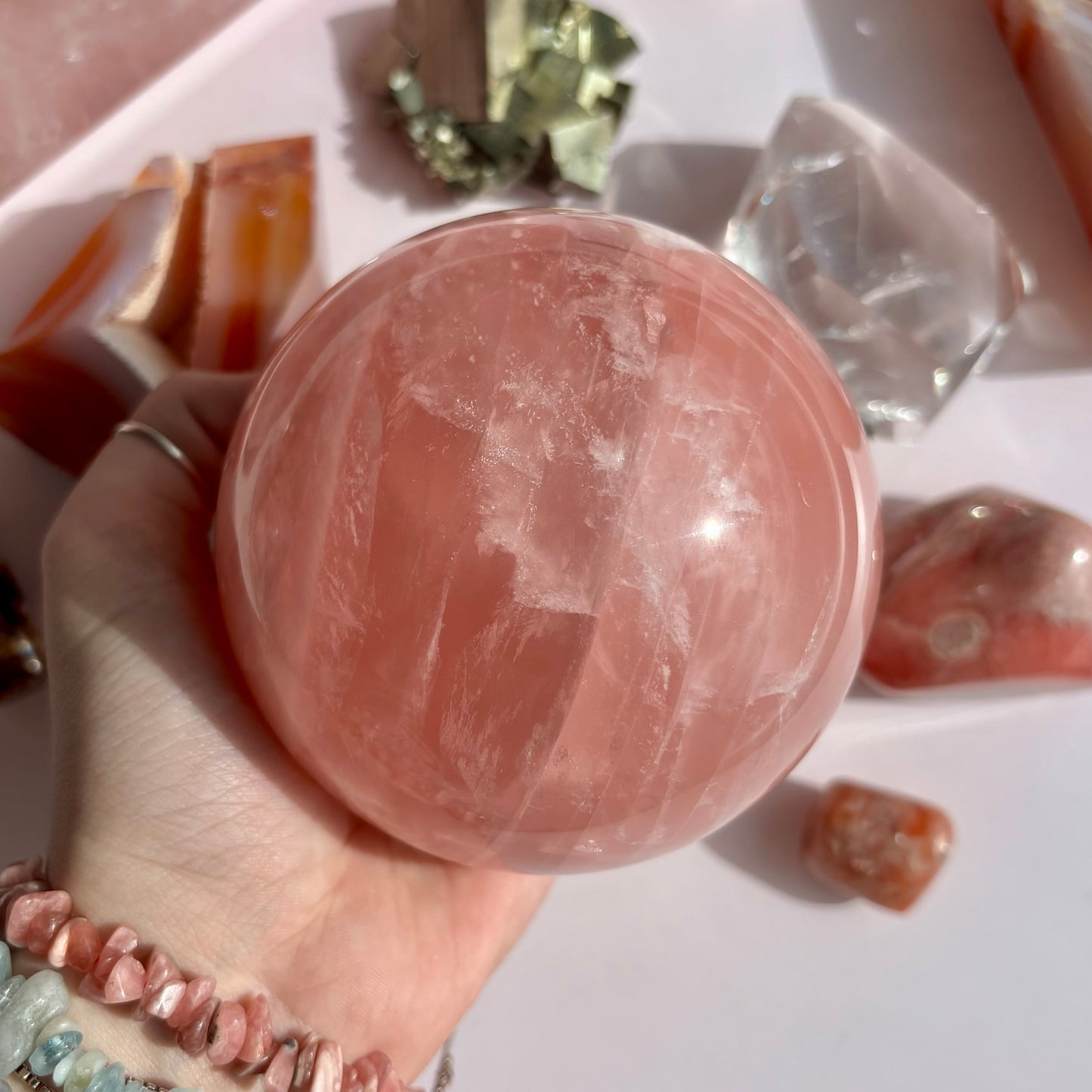 ROSE QUARTZ SPHERES