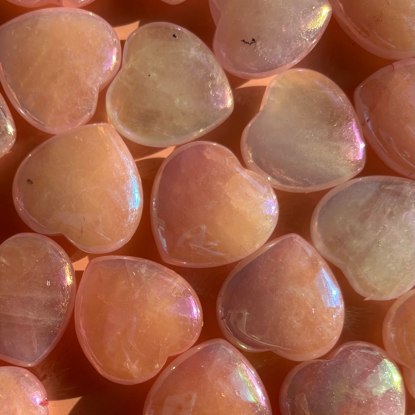 AURA ROSE QUARTZ HEART