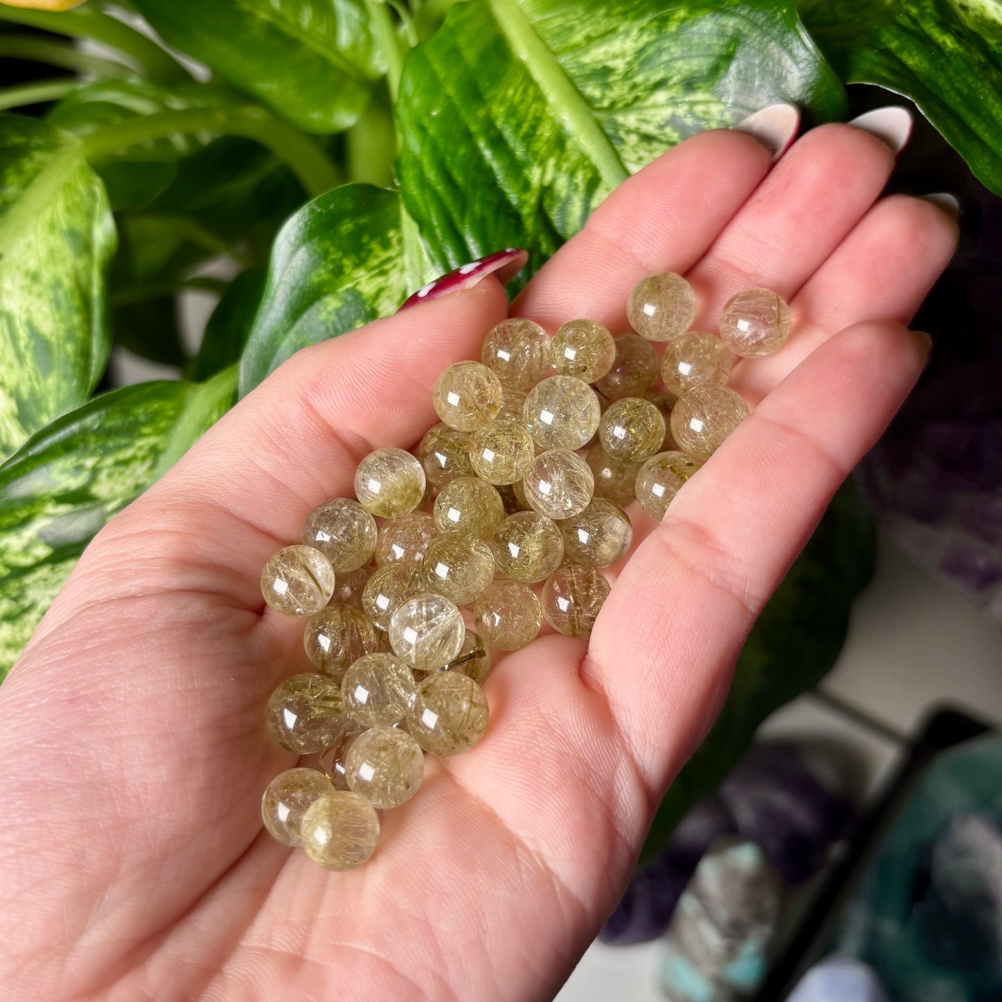 XS RUTILE QUARTZ SPHERE