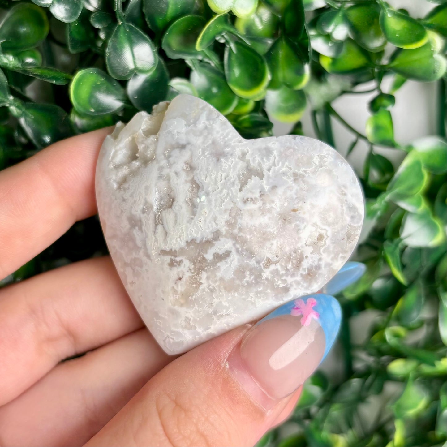 SNOW AGATE HEARTS