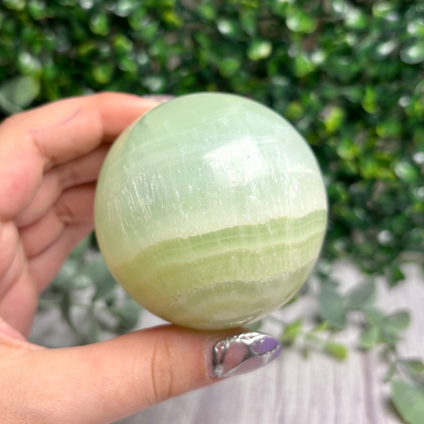 PISTACHIO CALCITE SPHERES