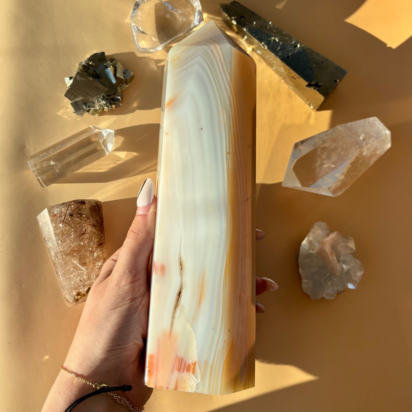 BANDED AGATE TOWER - 145