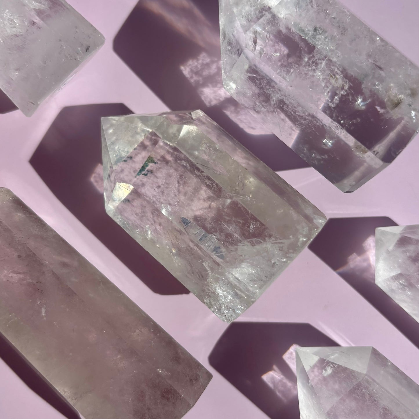 CLEAR QUARTZ TOWERS
