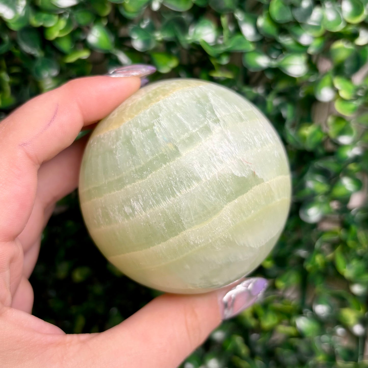 PISTACHIO CALCITE SPHERES