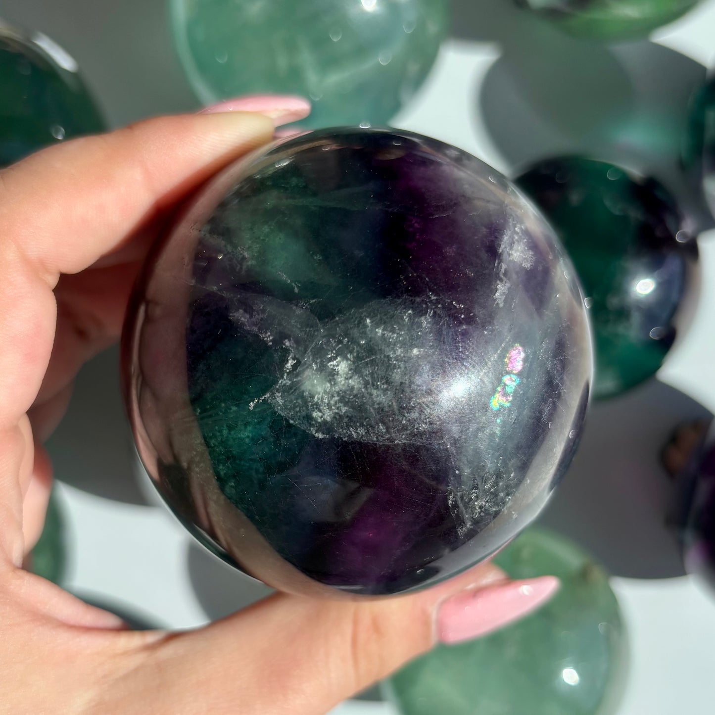 FLUORITE SPHERES