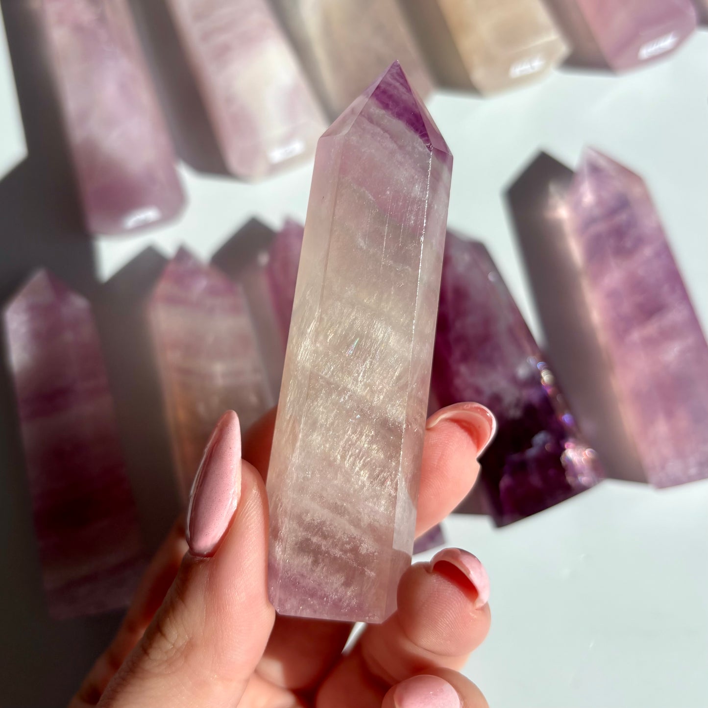 PURPLE FLUORITE TOWERS