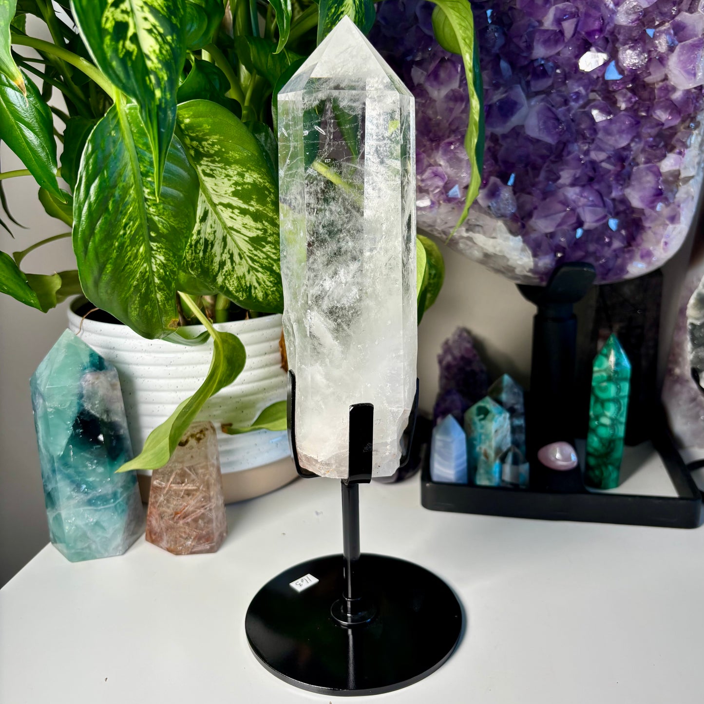CLEAR QUARTZ POINT ON STAND - 163