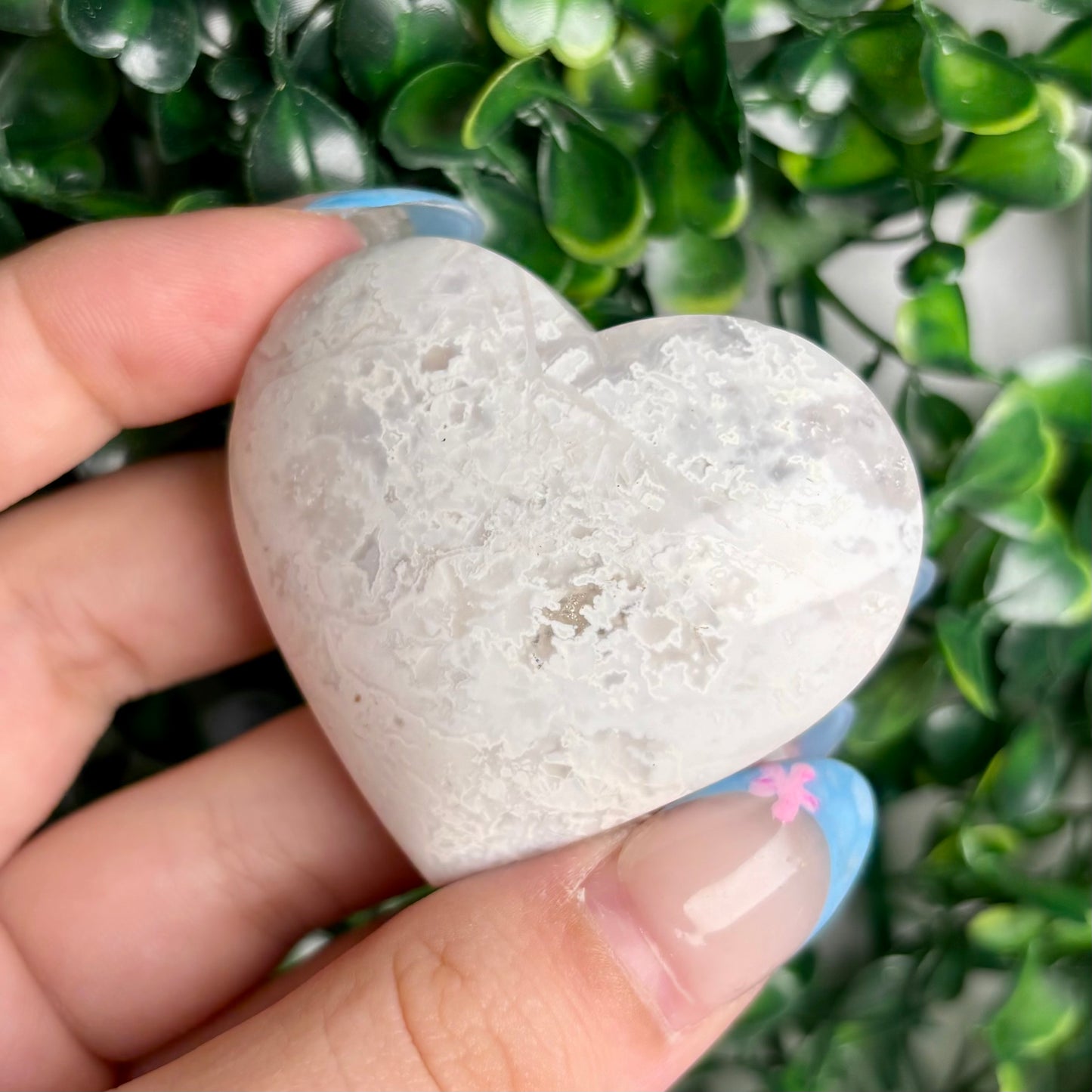 SNOW AGATE HEARTS
