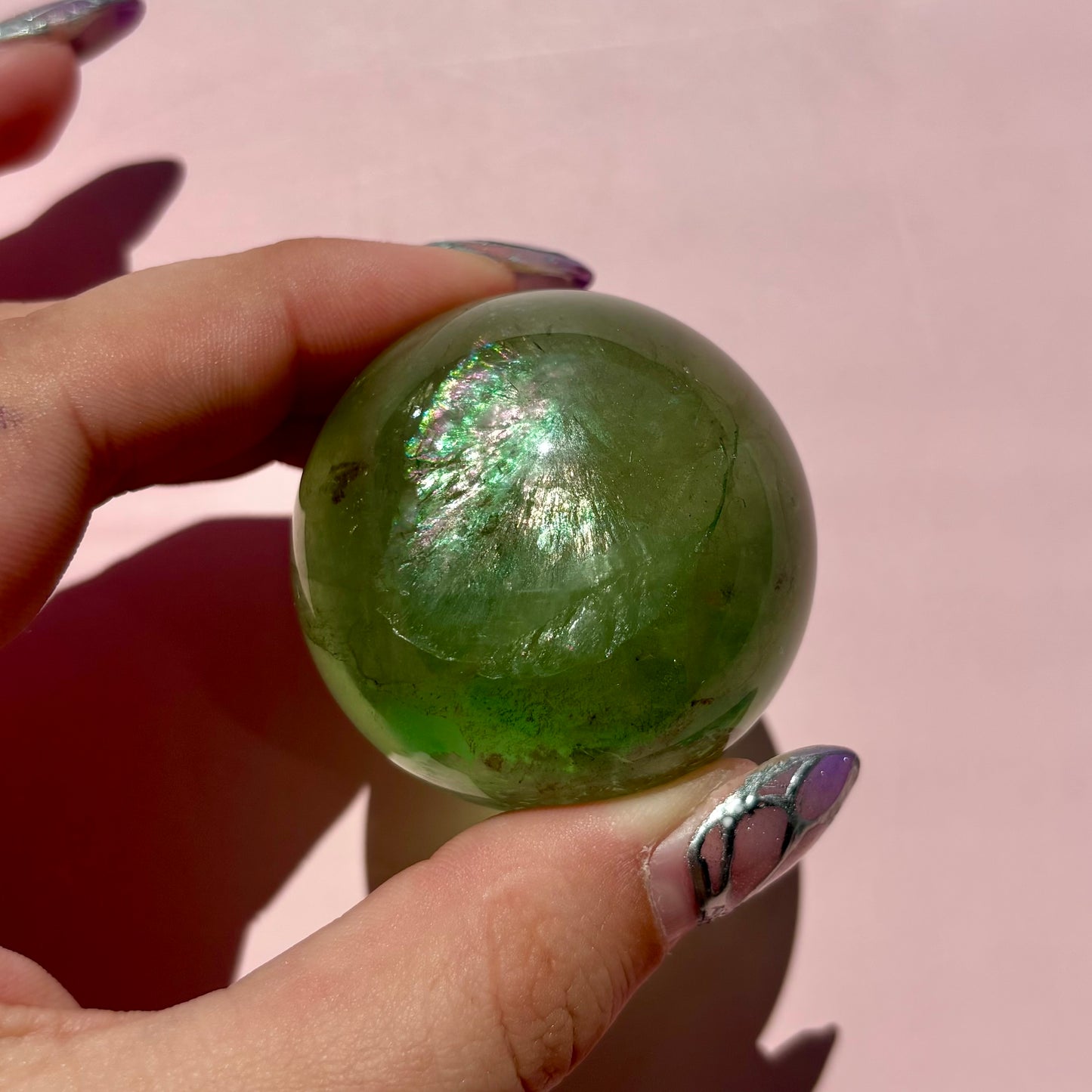 GEMMY GREEN FLUORITE SPHERES