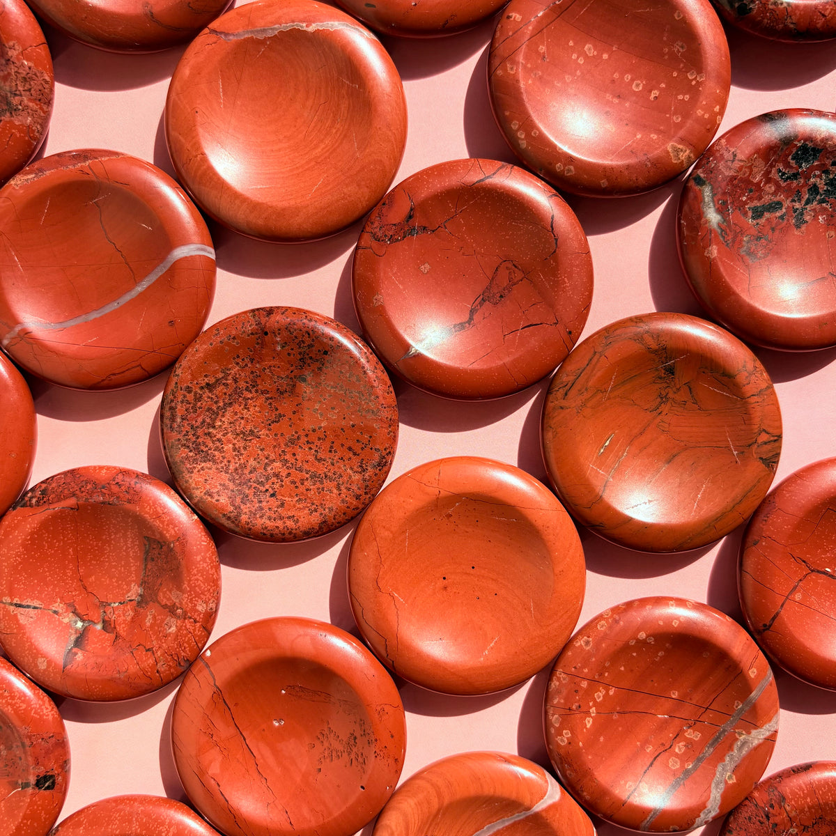 RED JASPER WORRYSTONE - ROUND
