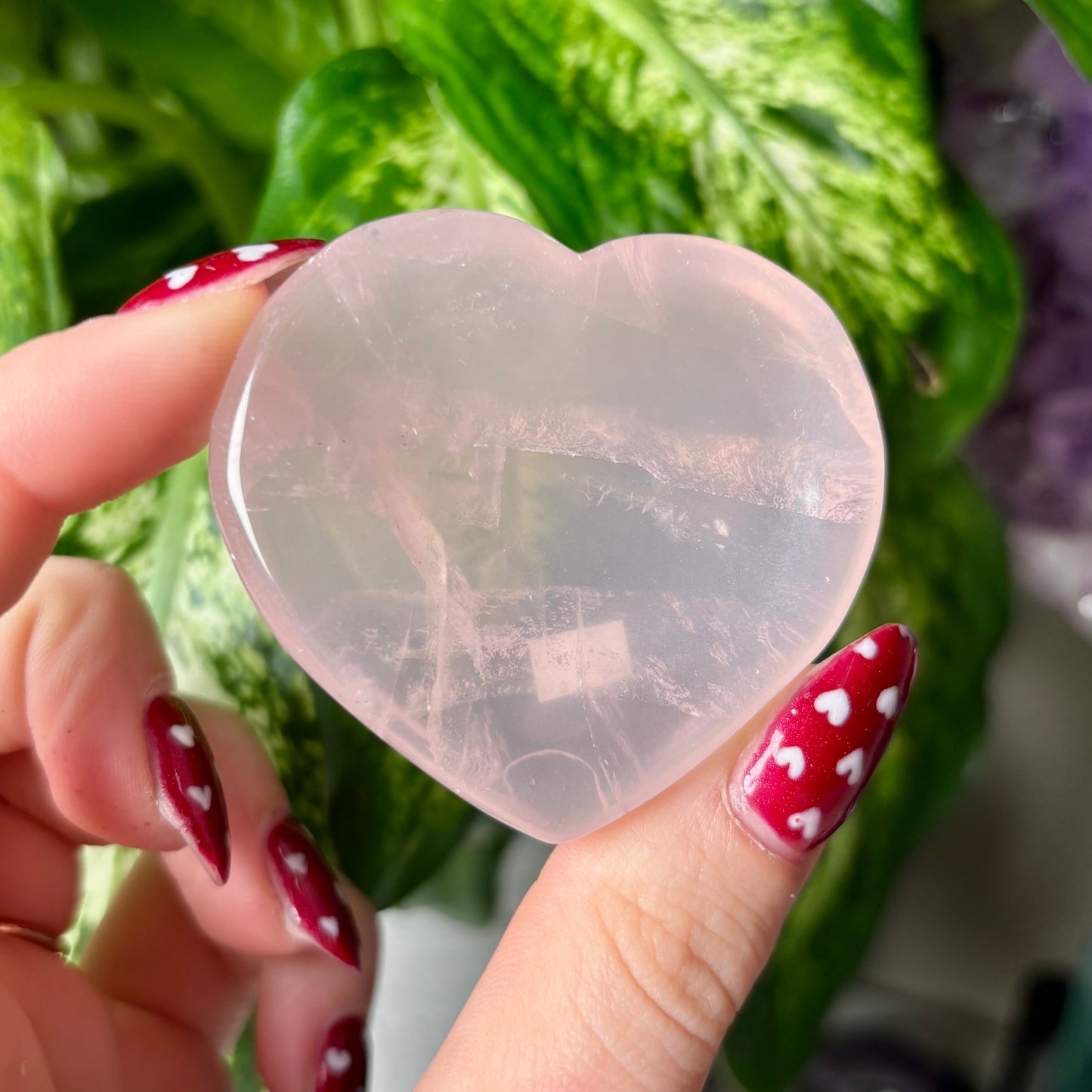 ROSE QUARTZ HEART DISH