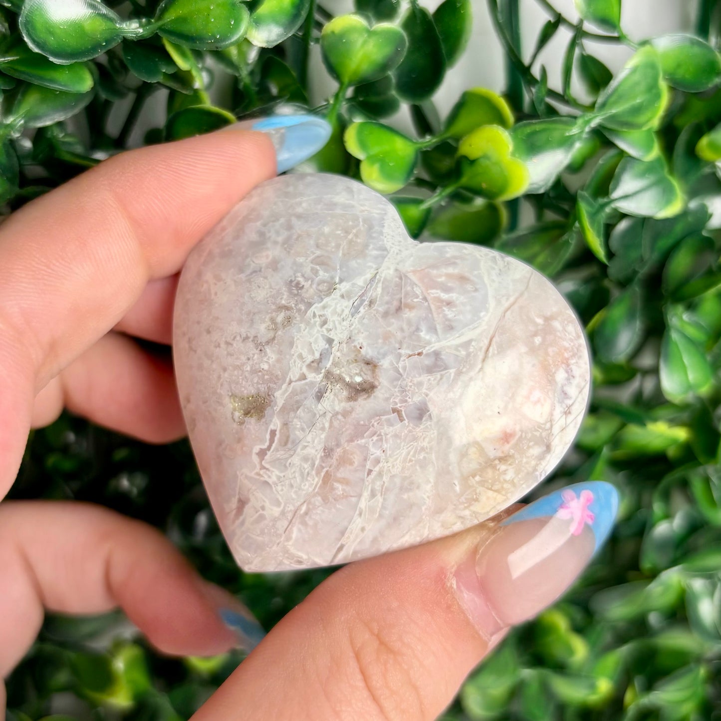 SNOW AGATE HEARTS