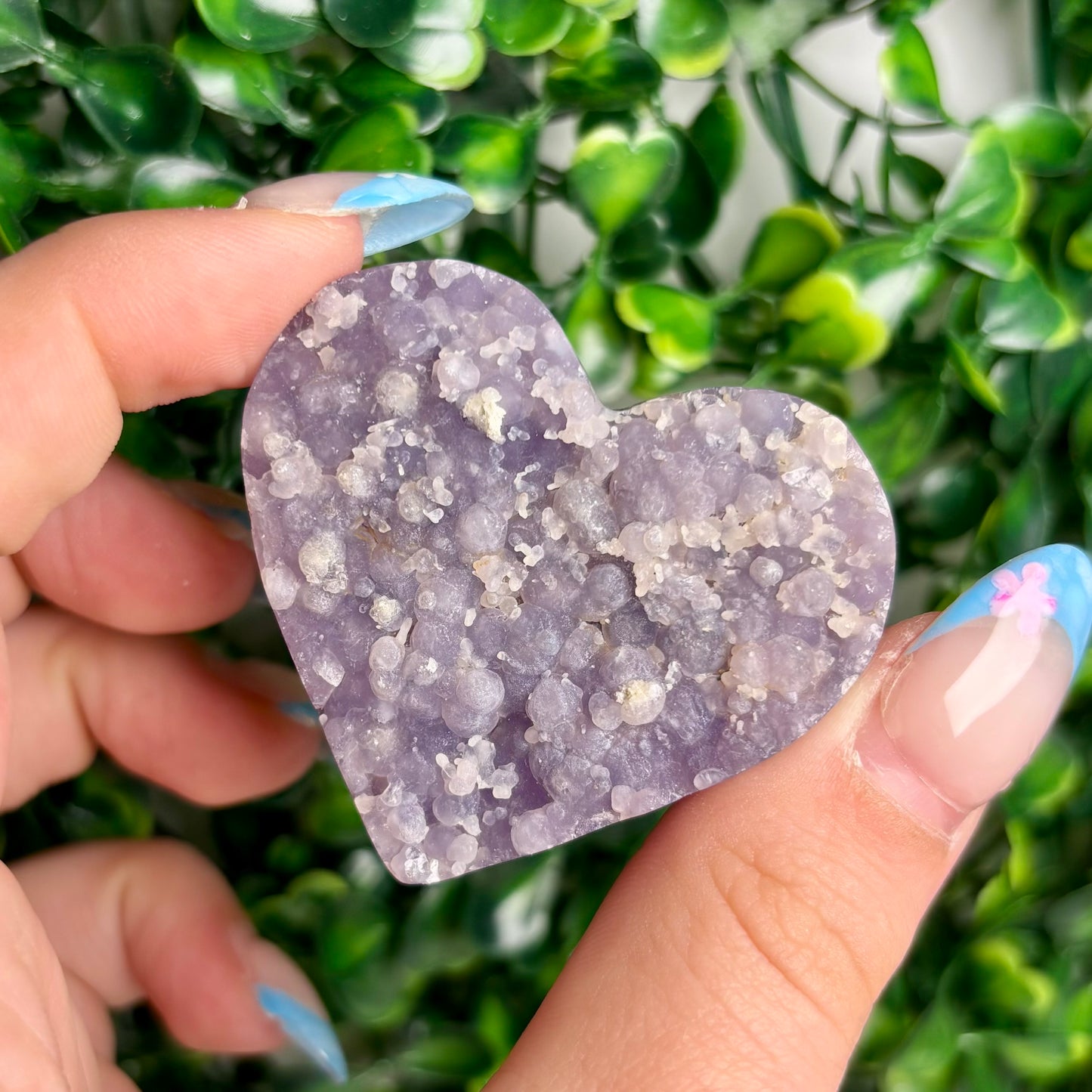 GRAPE AGATE HEARTS