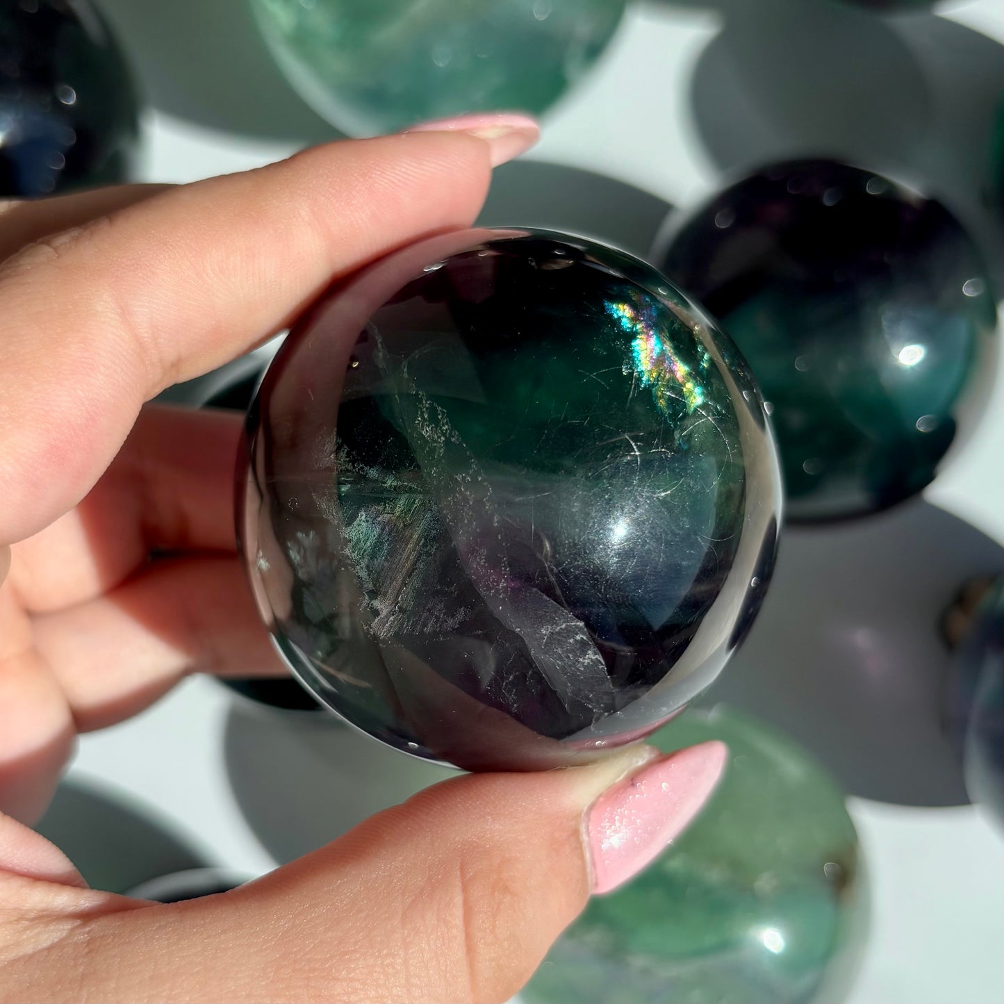 FLUORITE SPHERES