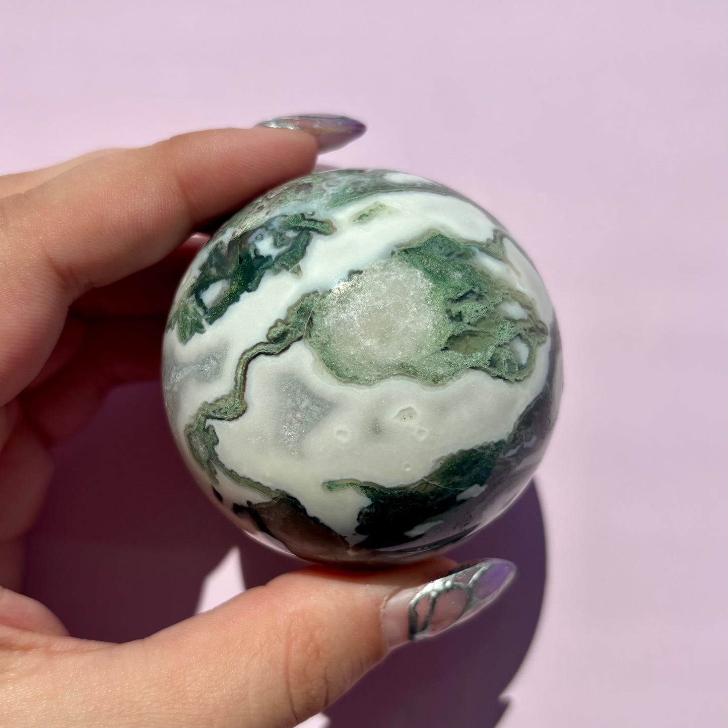 MOSS AGATE SPHERES