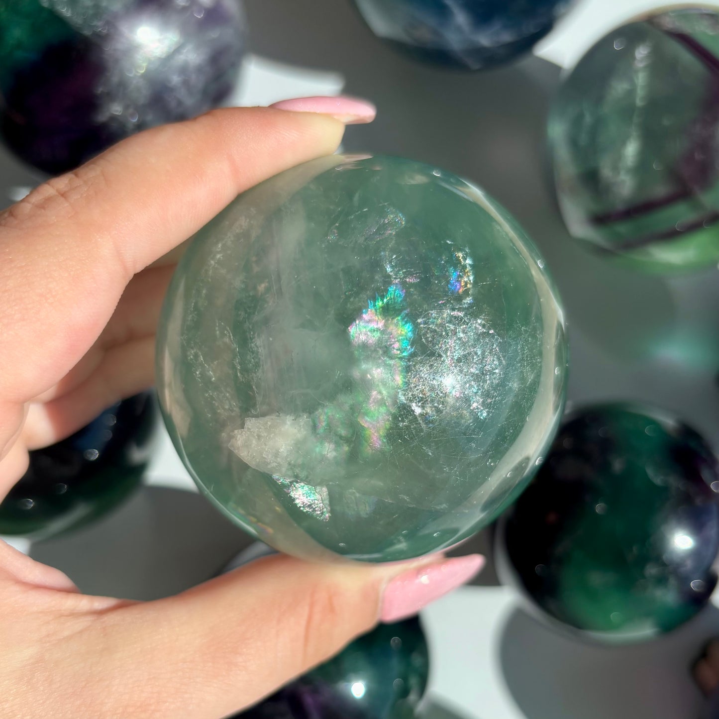FLUORITE SPHERES