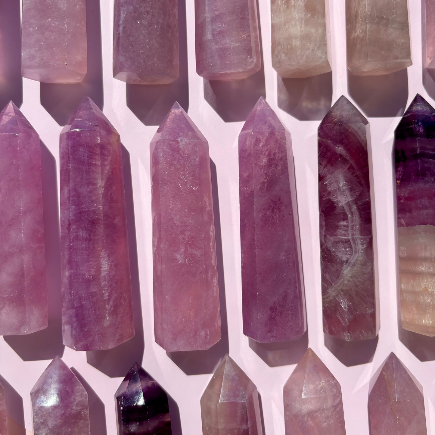 PURPLE FLUORITE TOWERS