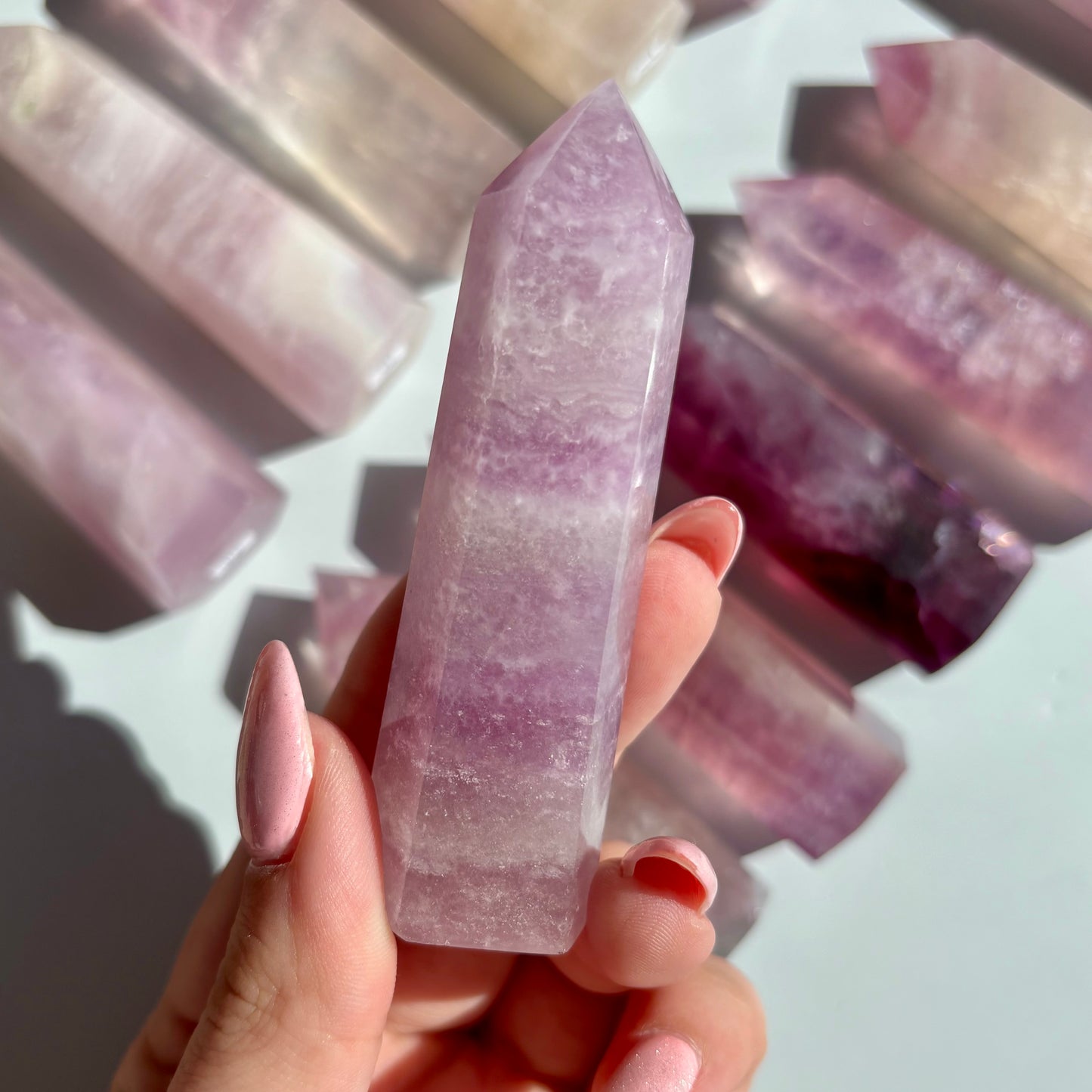 PURPLE FLUORITE TOWERS