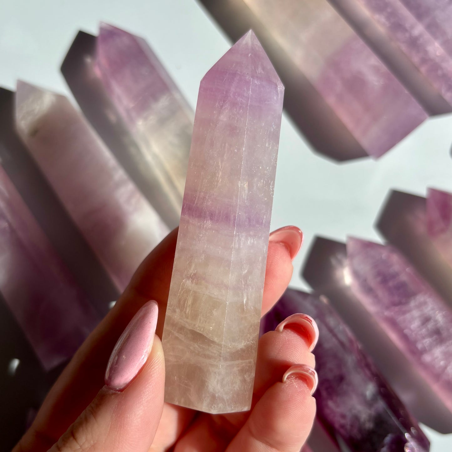 PURPLE FLUORITE TOWERS