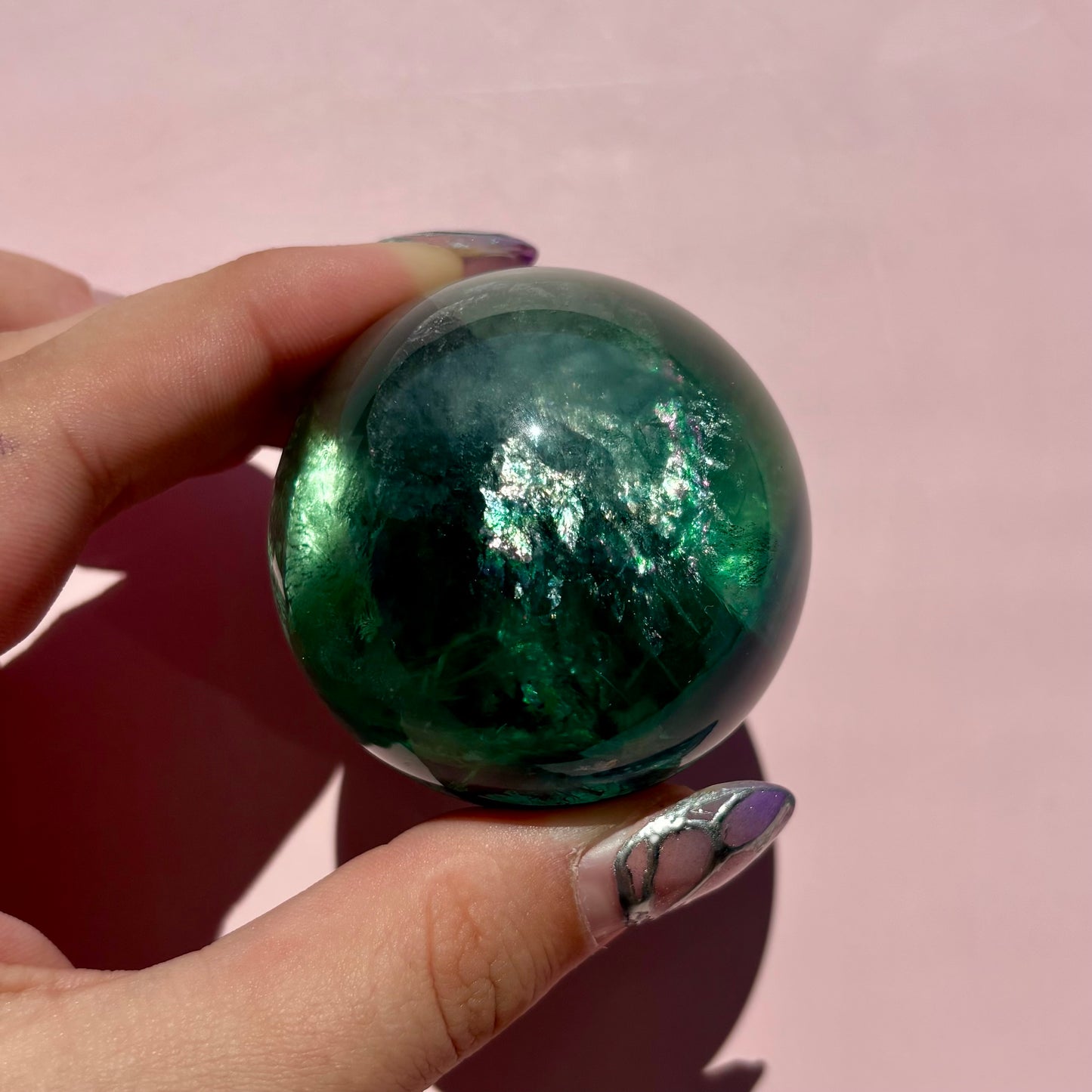 GEMMY GREEN FLUORITE SPHERES