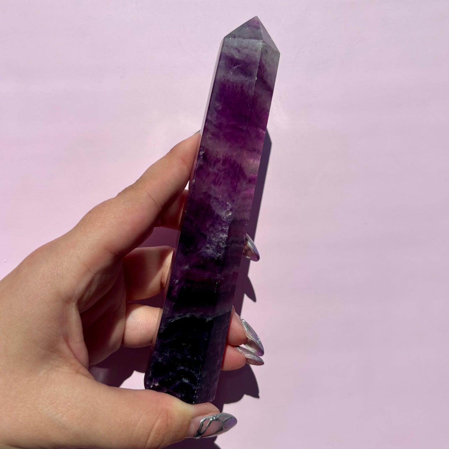 LARGE PURPLE FLUORITE TOWERS
