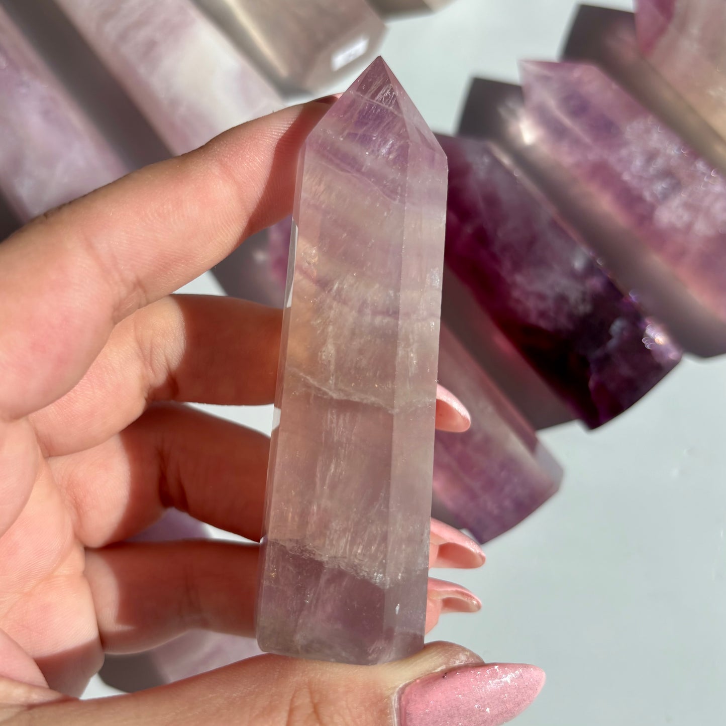 PURPLE FLUORITE TOWERS