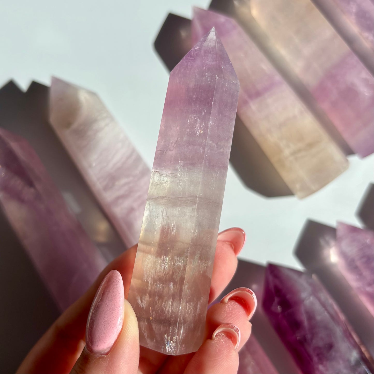 PURPLE FLUORITE TOWERS