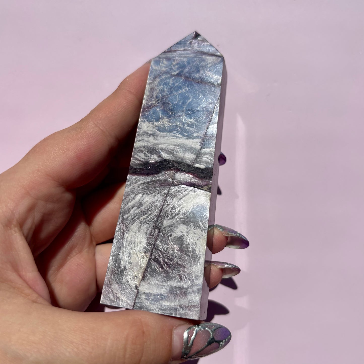 PURPLE MICA/LEPIDOLITE TOWERS