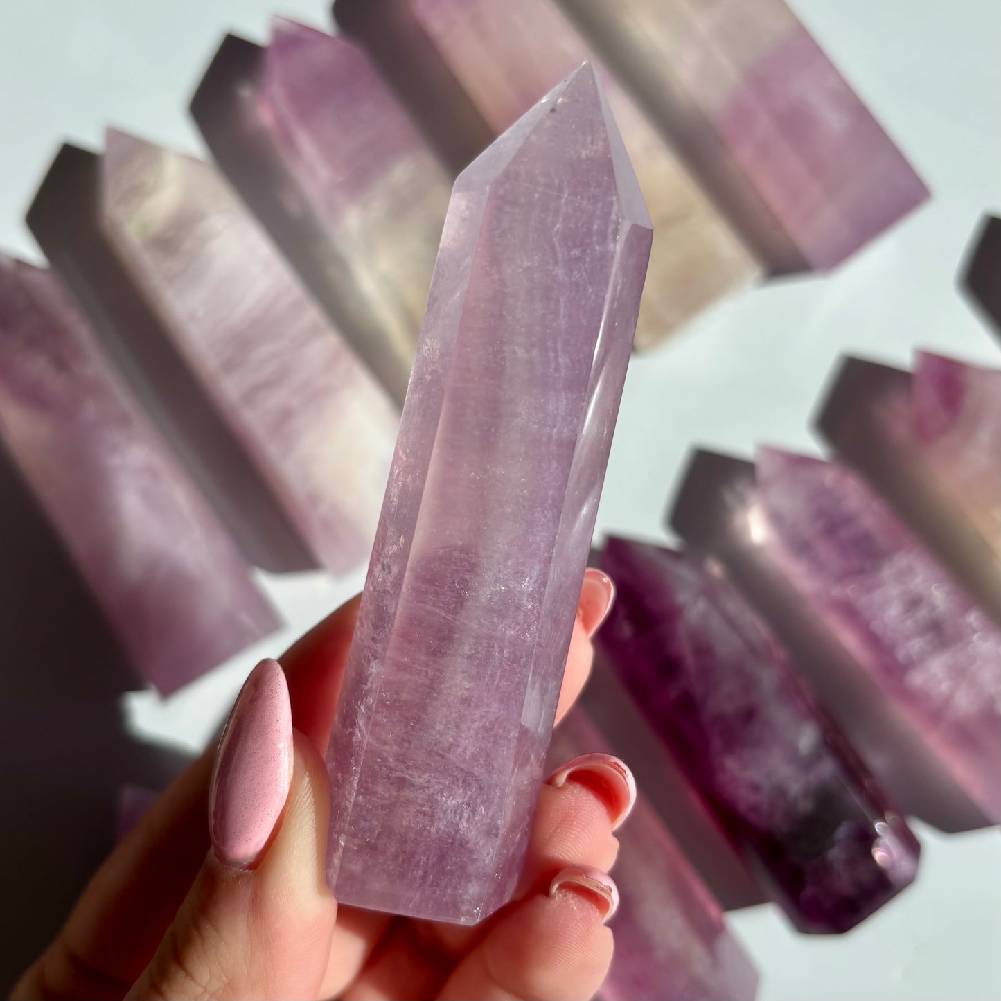 PURPLE FLUORITE TOWERS