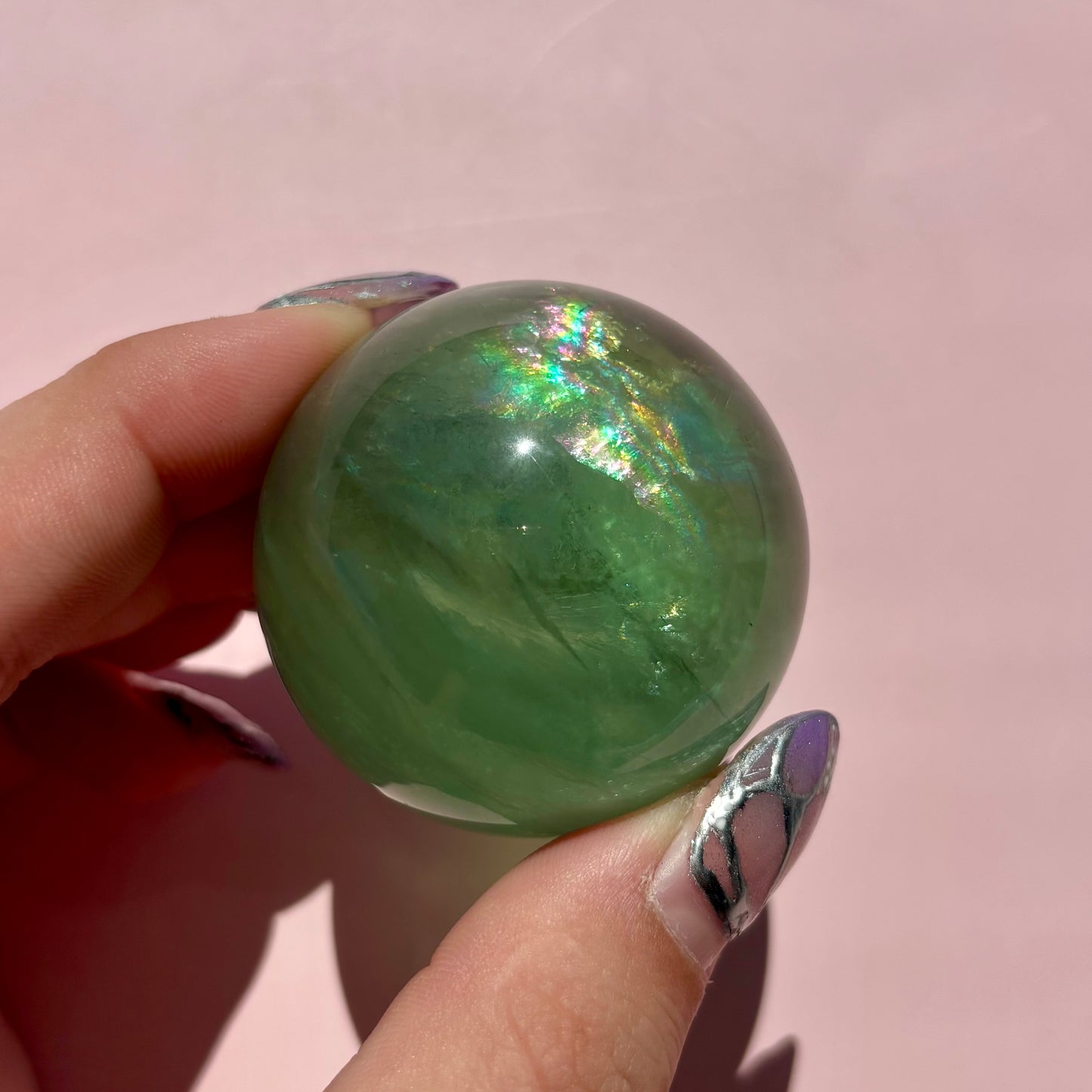 GEMMY GREEN FLUORITE SPHERES