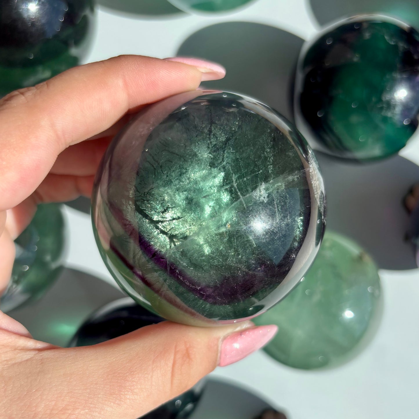 FLUORITE SPHERES