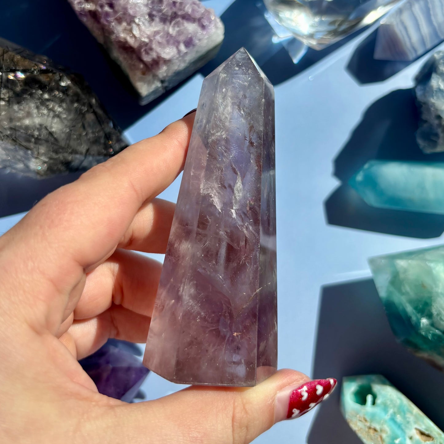 FINGERPRINT AMETHYST TOWER