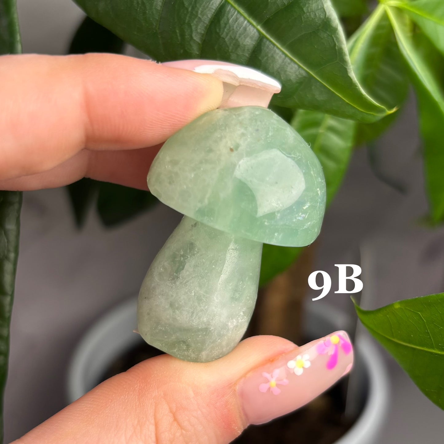 GREEN FLUORITE MUSHROOM