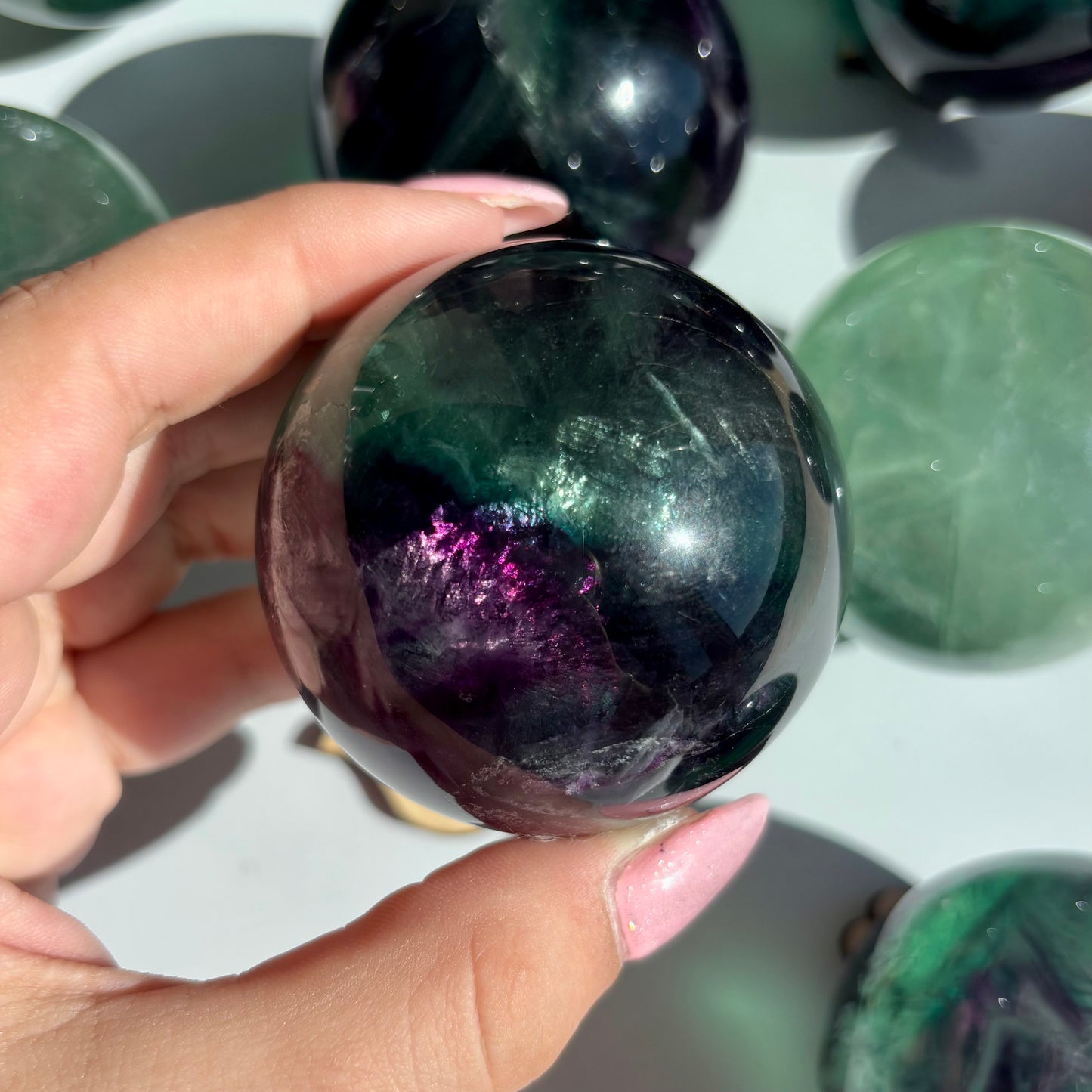 FLUORITE SPHERES