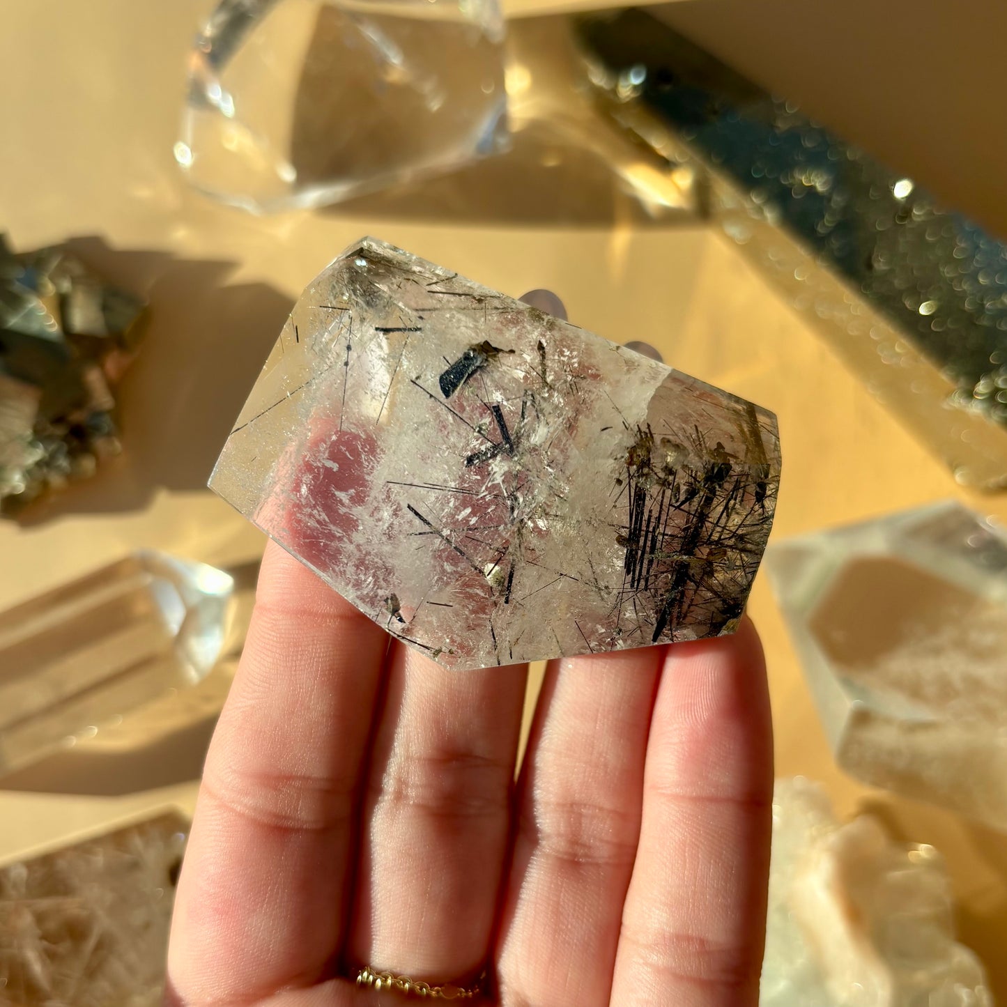 TOURMALATED QUARTZ FREEFORMS